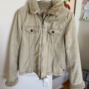 Vintage Abercrombie and Fitch beige jacket
